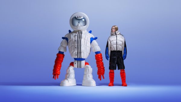 Na imagem com cor, a nova coleção da Adidas Originals e Moncler - Metrópoles