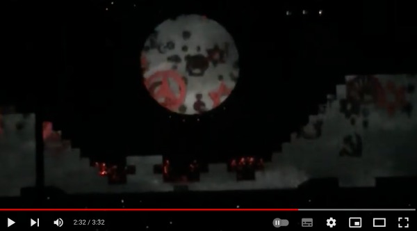 Captura de tela de show de Roger Waters