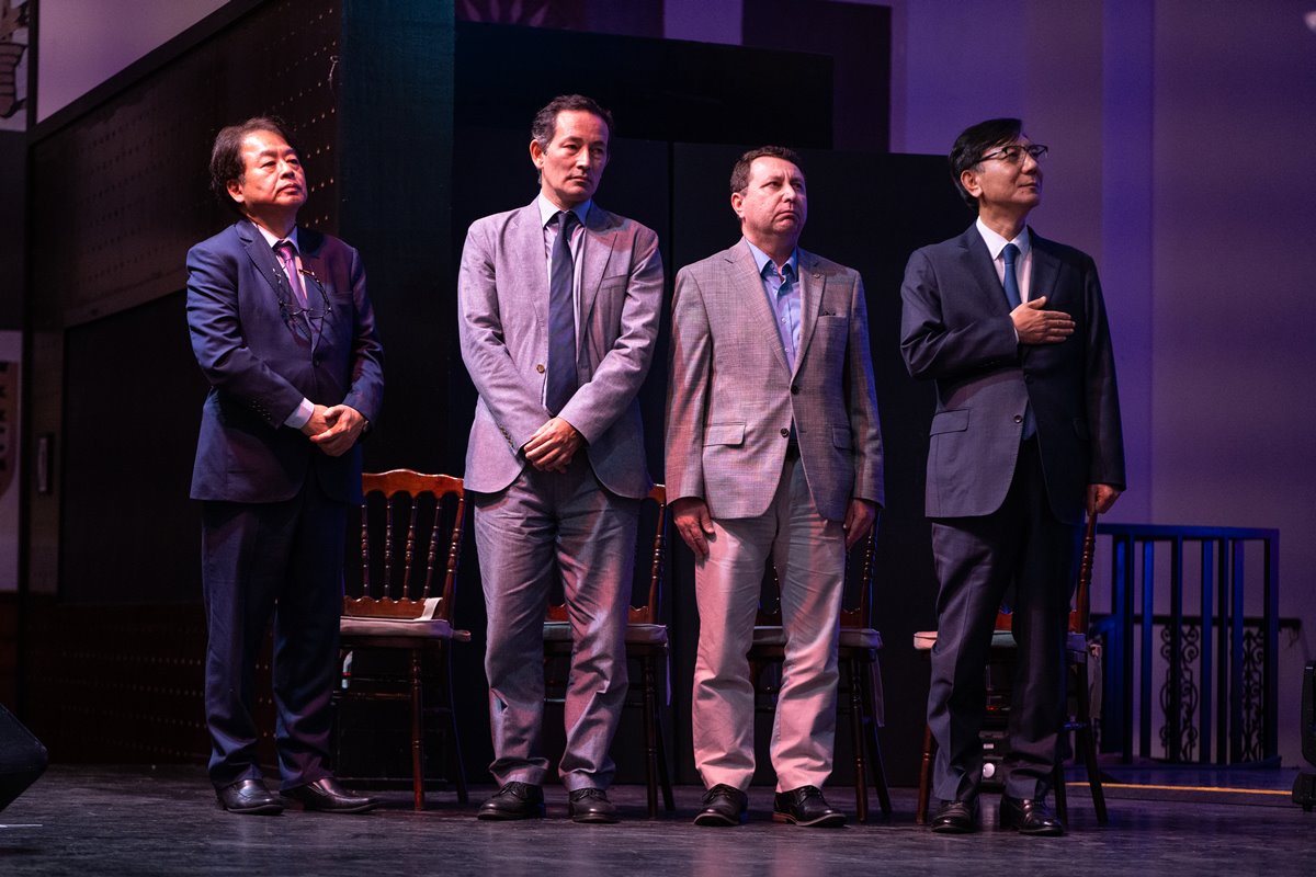 Presidente Associação Brasileira de Coreanos em São Paulo, Augusto Kwon; Diretor Dep. Japão e Península da Coreia no MRE, Ministro Paulo Elias Martins; Deputado Federal David Soares e o embaixador Lim Ki-mo