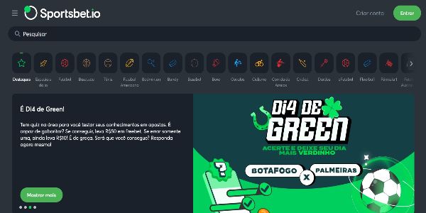 Site da Sportsbet io Brasil é fácil de usar