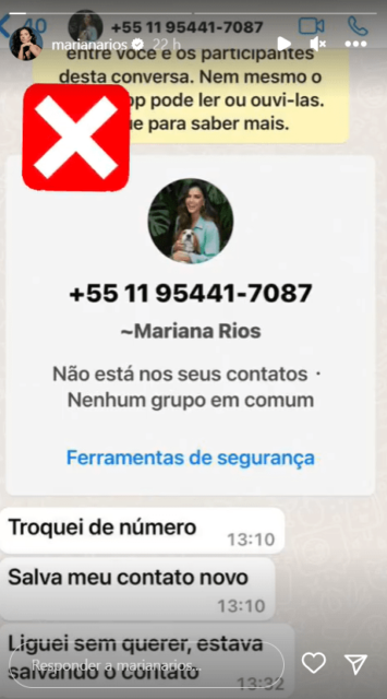 Mariana Rios cai em golpe