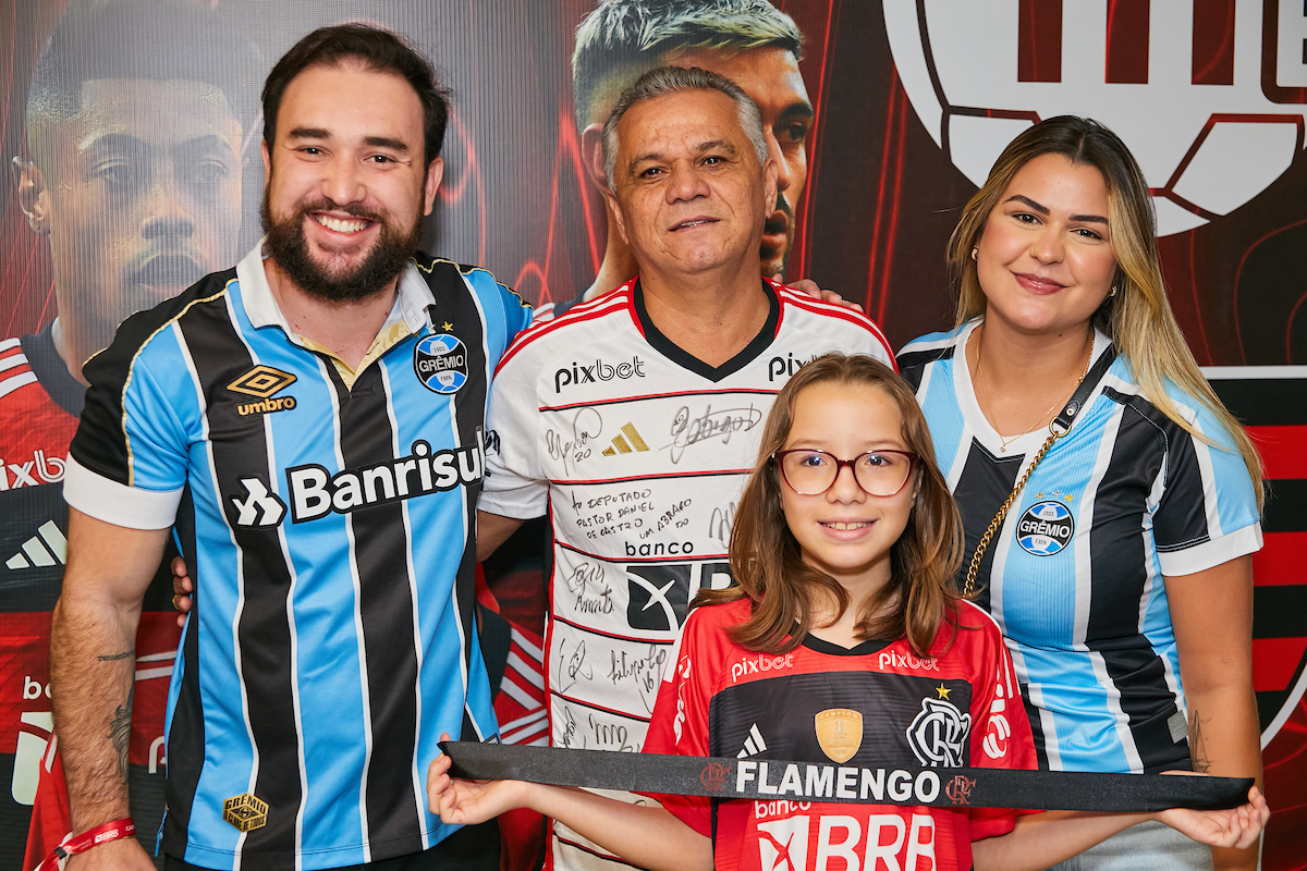 Samuel Konji, Daniel de Castro, Amanda Konji e a pequena Carol Castro