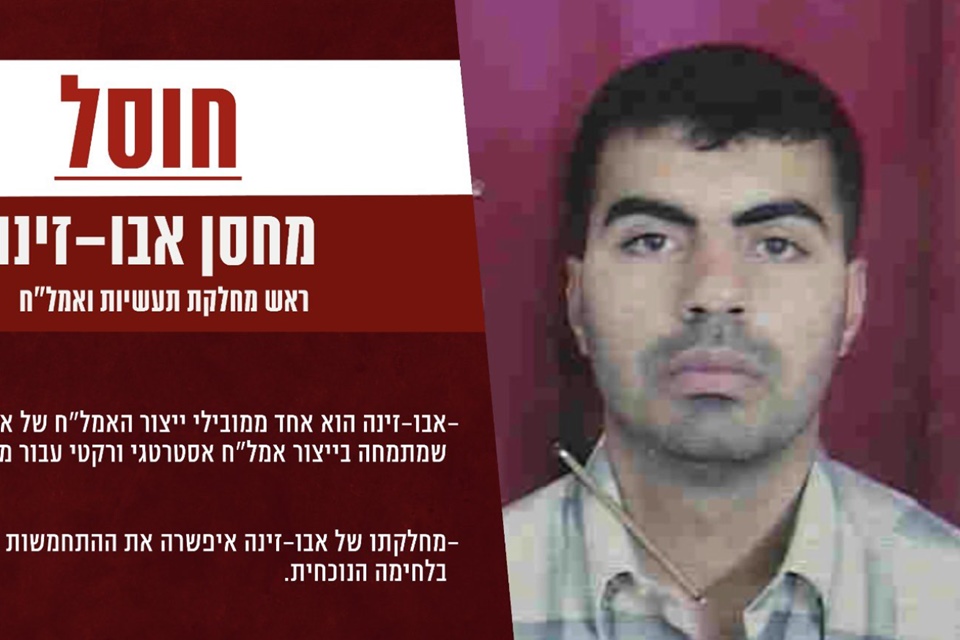 Imagem colorida mostra Muhsin Abu Zina é mais um líder do Hamas morto por Israel - Metrópoles