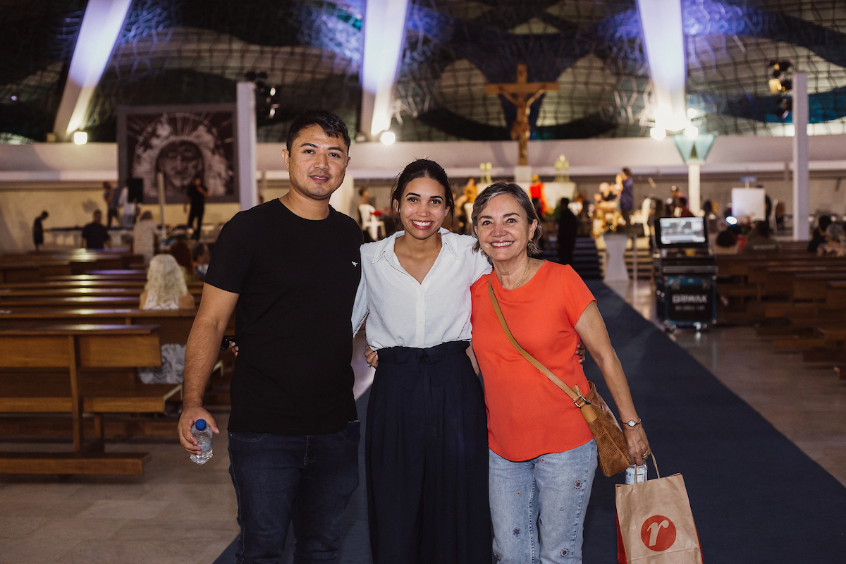 Diego Pereira, Rafaela Pereira e Eliane Angelo