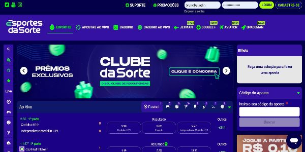 Site da Esportes da Sorte Brasil