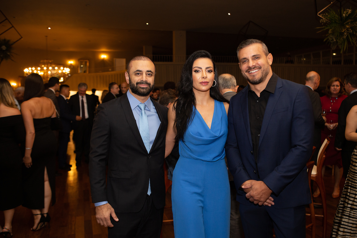 Haitham Ali, Nadine Abdel e Gustavo Mendonça
