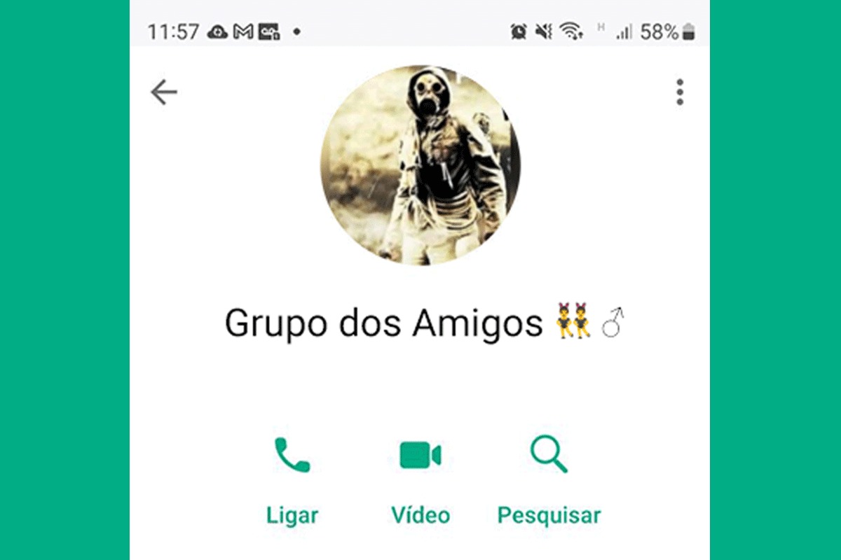 Montagem colorida de grupo de WhatsApp - Metrópoles