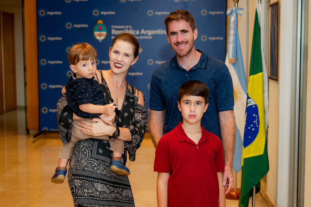 Oliver, Glaucia, Gustavo e Rafael Aimone