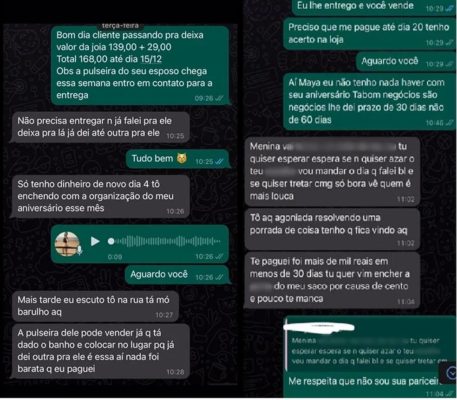 Foto colorida de conversa de mulher que teve parte da orelha arrancada - Metrópoles