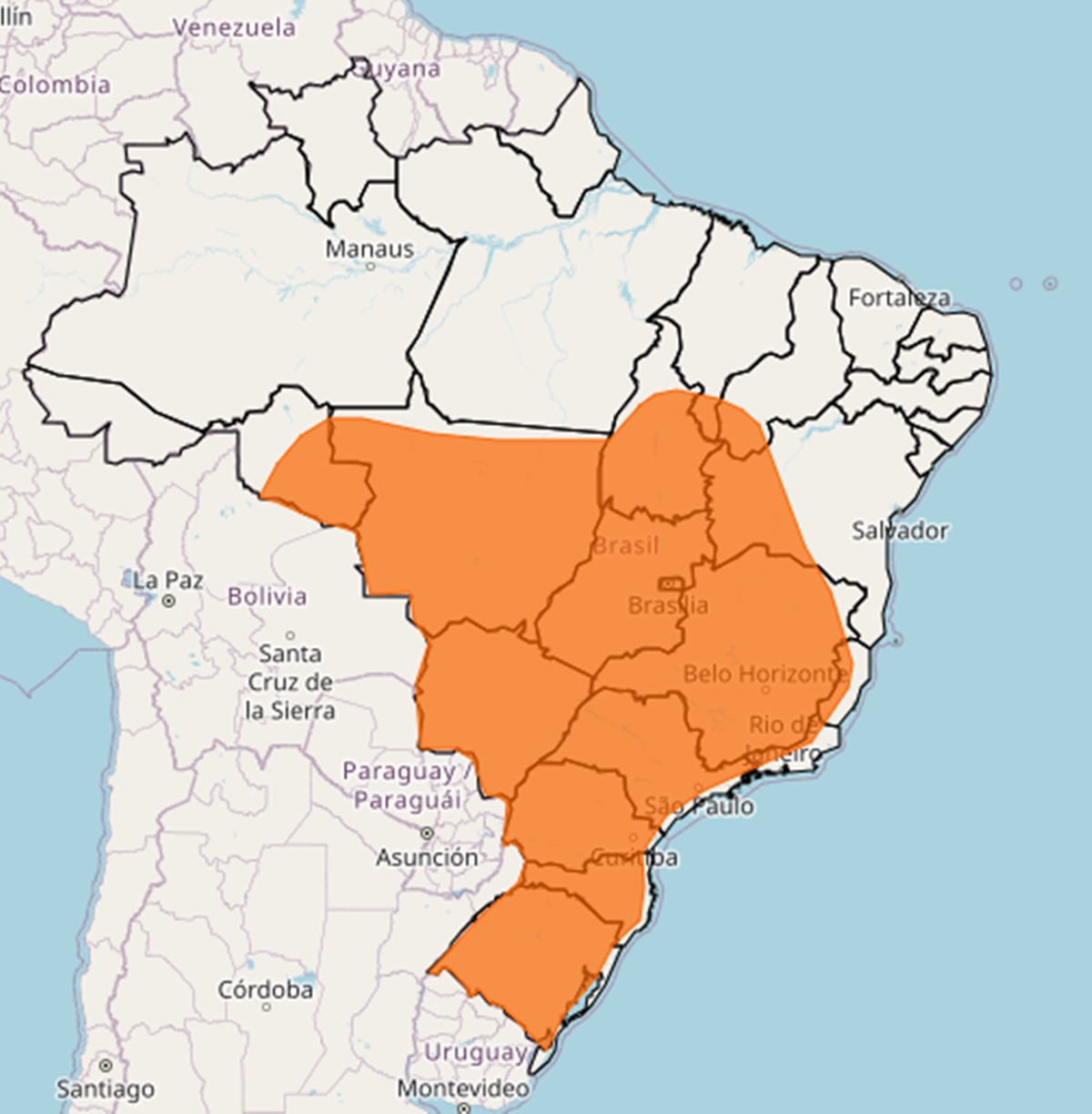 Onda de calor intenso no Brasil até 17 de dezembro de 2023