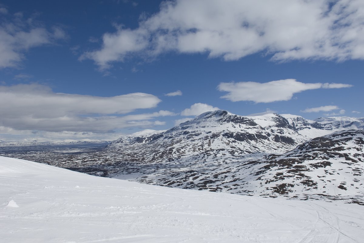 Riksgränsen, Suécia; montanha