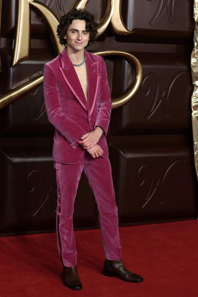 Na imagem com cor, o ator Timothée Chalamet na première de Wonka - Metrópoles