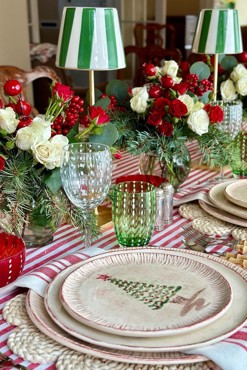 Decoração de mesa de Natal - Metrópoles