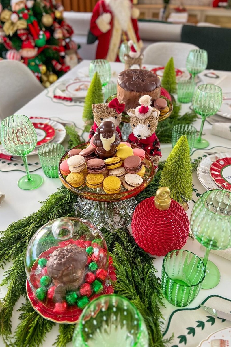 Decoração de mesa de Natal - Metrópoles