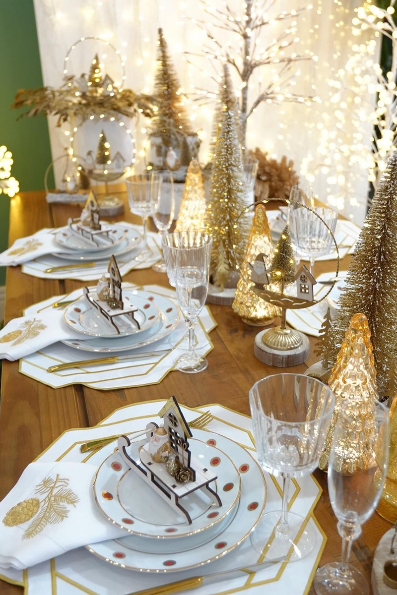 Decoração de mesa de Natal - Metrópoles