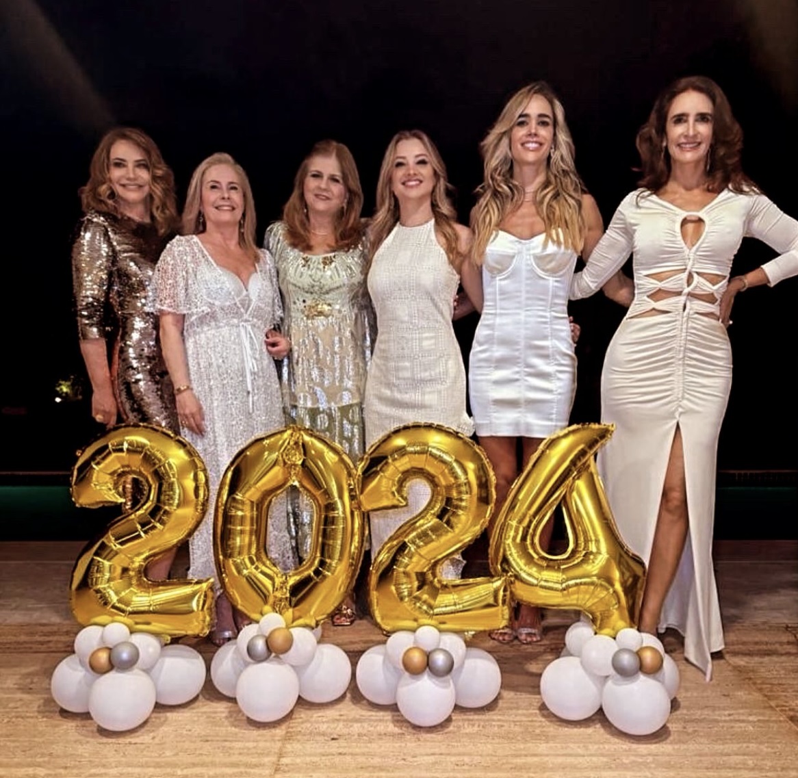 Isabela Carpaneda, Margarida Kalil, Glaucia Benevides, Caroline Kalil, Paloma Gastal e Karina Curi