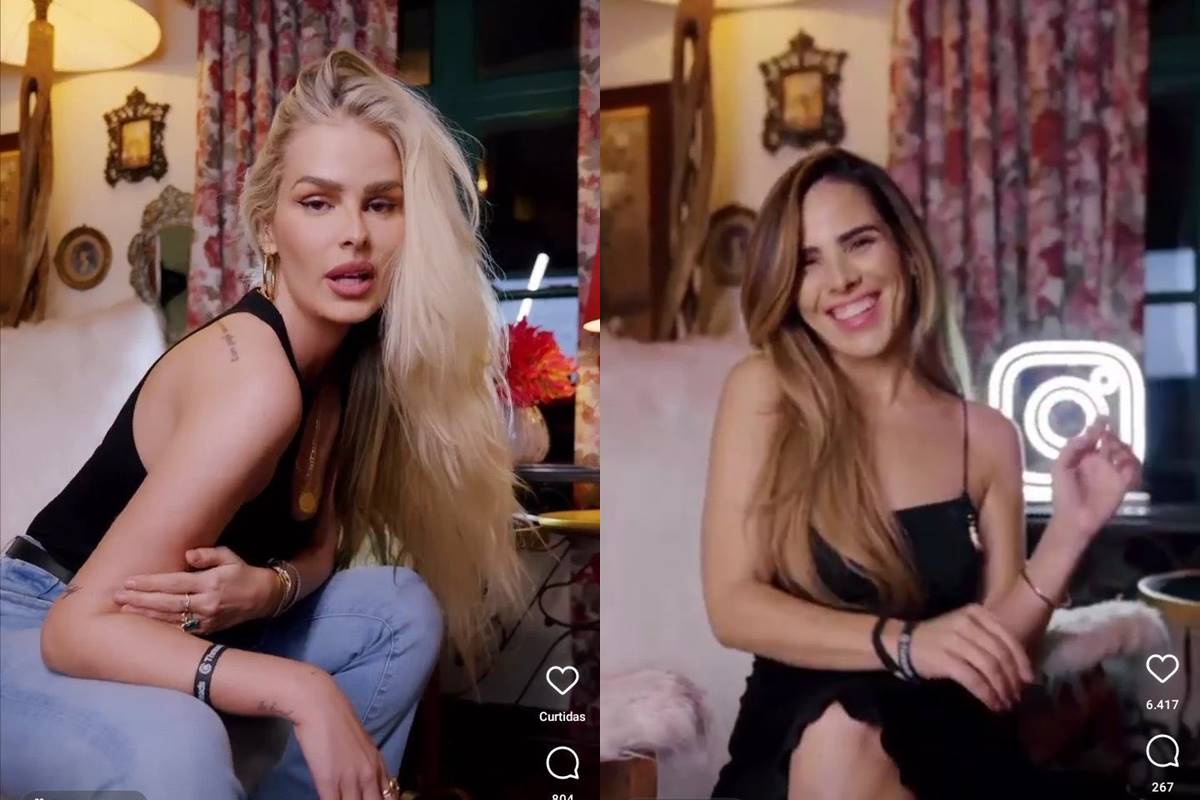 Montagem de Wanessa Camargo e Yasmin Brunet em mesmo cenário - Metrópoles