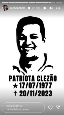 Homenagem de Michelle Bolsonaro a Clezão