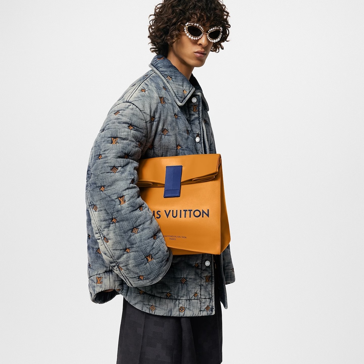 louis vuitton bolsa sandwich amarela couro bag - metrópoles