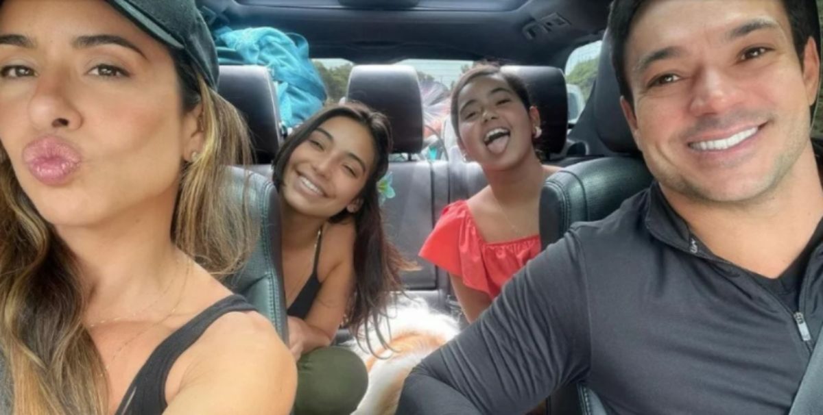 Vanessa Lopes com a família