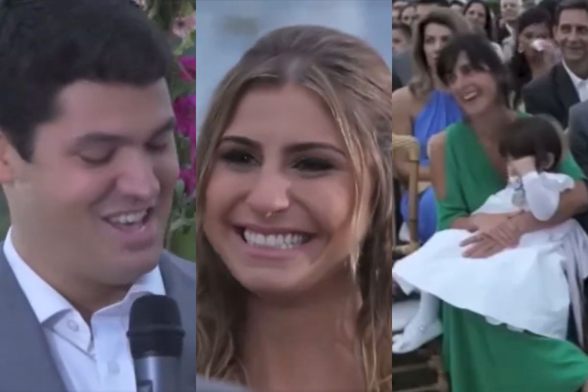 Vídeo de Carol Barcellos no casamento de Courrege viraliza; assista! |  Metrópoles