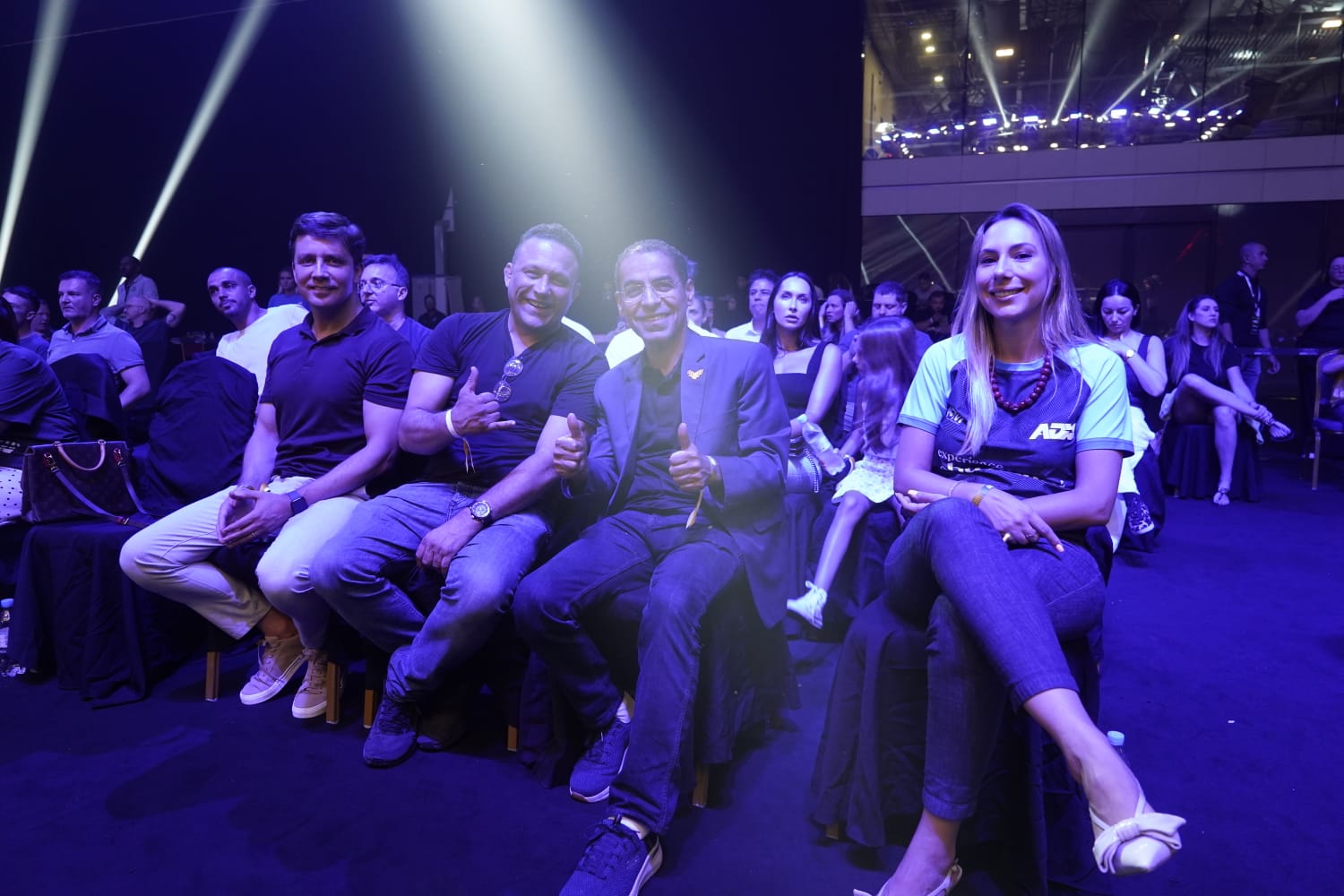 Renzo Gracie com o prefeito Fabrício Oliveira, o embaixador Saleh Alsuwaidi e Daniela Reple