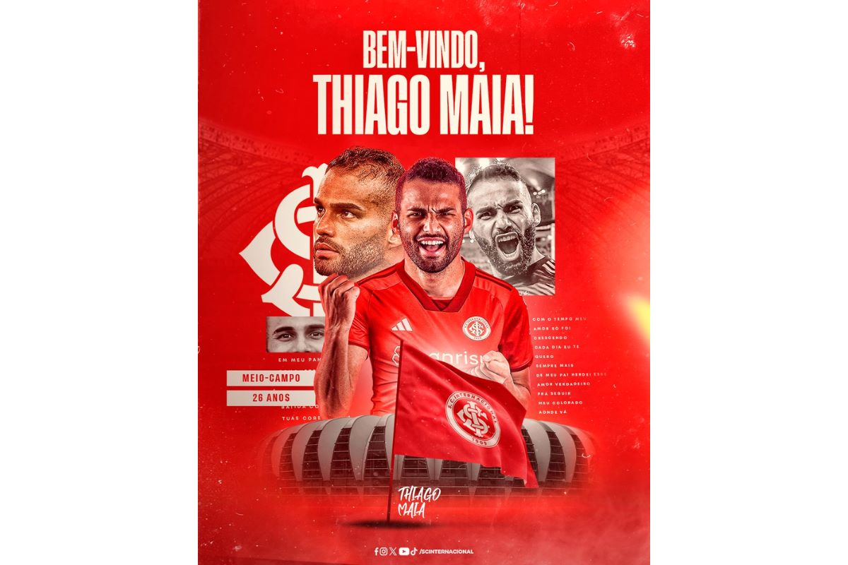 Thiago Maia. novo reforço do Inter - Metrópoles