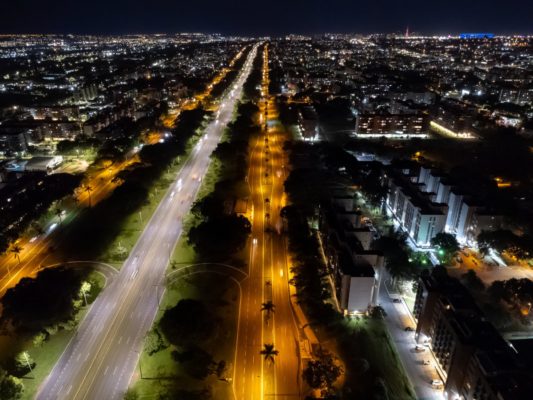 Fotografia colorida dos Eixos L e W-Metrópoles