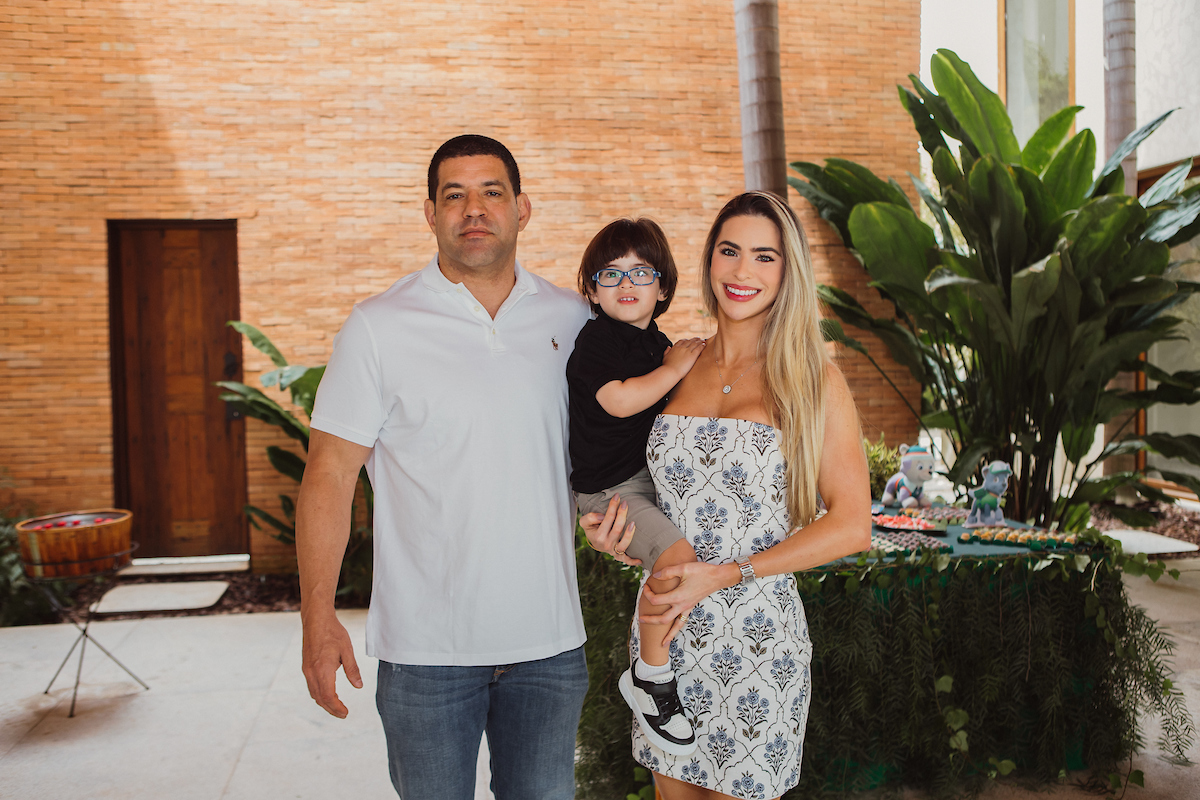 Carlos, Pedro e Ana Luiza Lopes