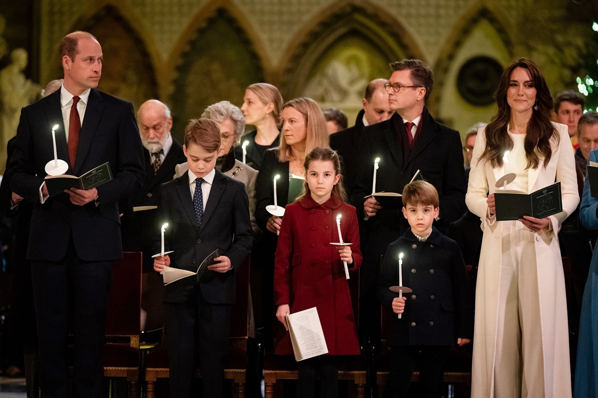 Kate e William são pais de George, Charlotte e Louis 