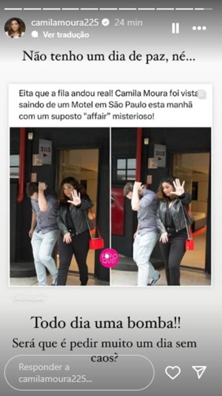 Print de Story do Instagram - Metrópoles