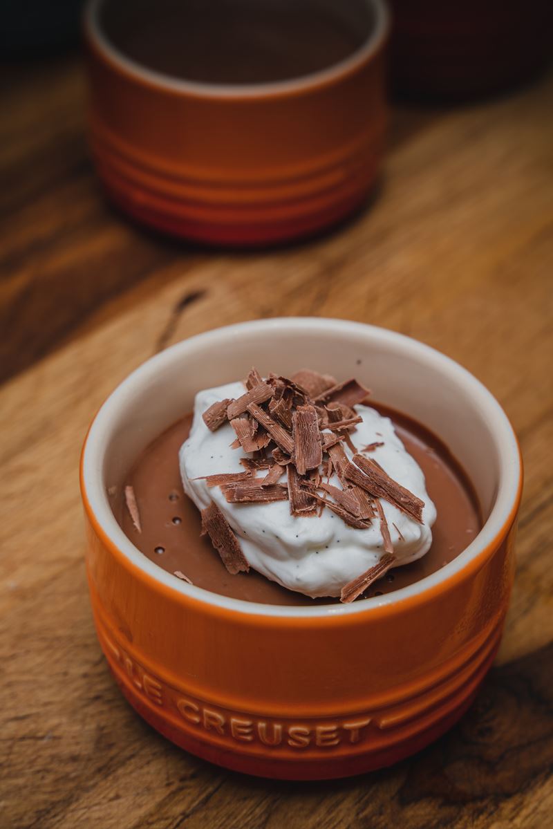 Mousse de Chocolate com Laranja e Chantilly