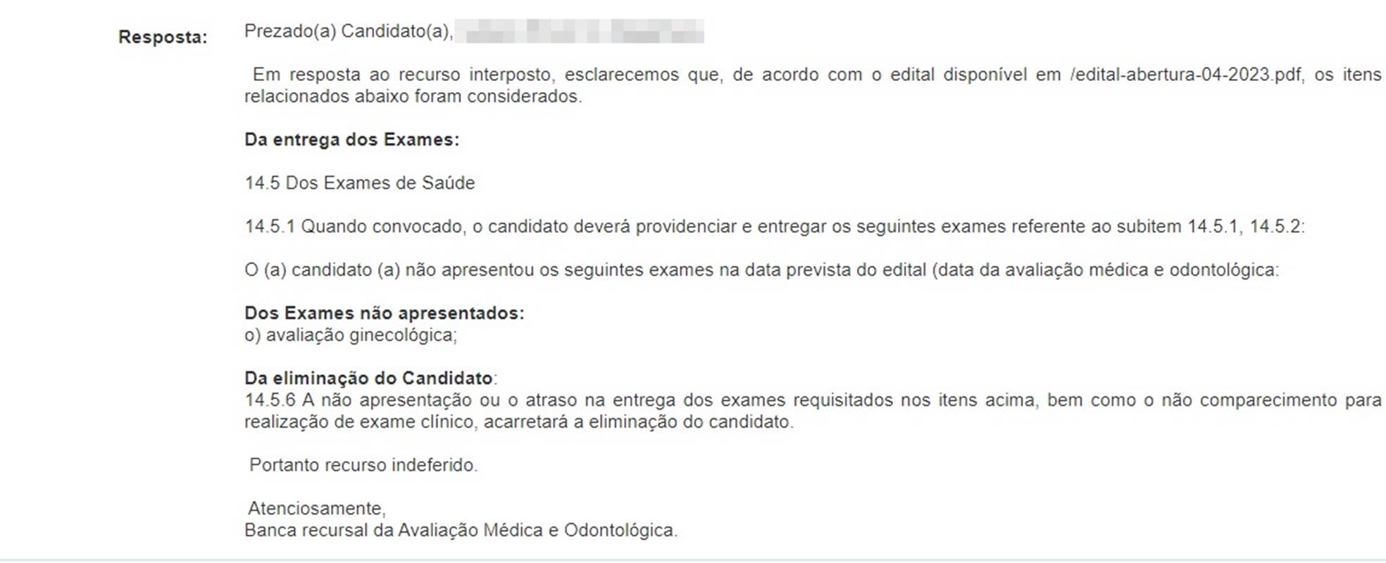 Foto de captural de tela de e-mail