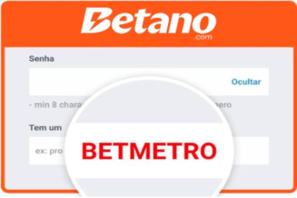 Código promocional Betano - formulário - APOSTAS