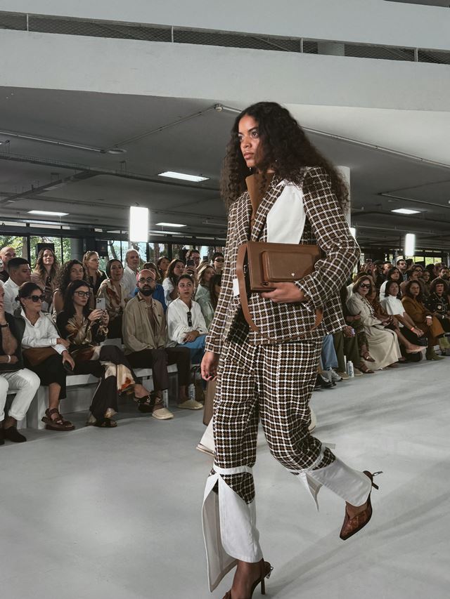 Look xadrez. Desfile Tenda Tripa, da Misci, em São Paulo - Metrópoles