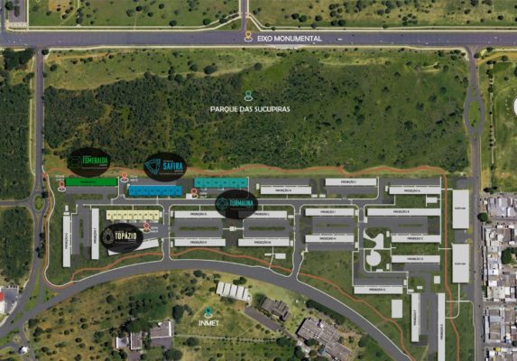 Imagem colorida de mapa-Metrópoles