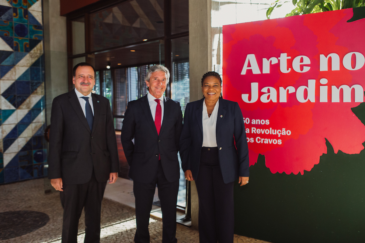 João Marques da Cruz, Luis Faro Ramos, embaixador de Portugal e a ministra da Cultura, Margareth Menezes