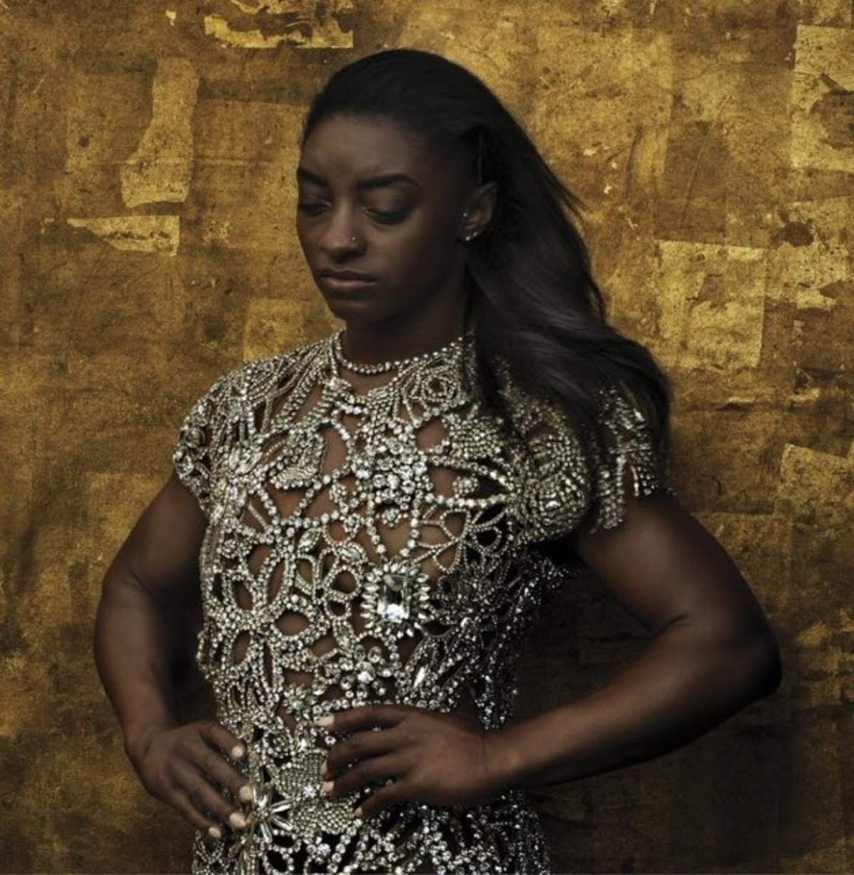 Simone Biles para a vogue, fotografada por annie leibovitz - metrópoles