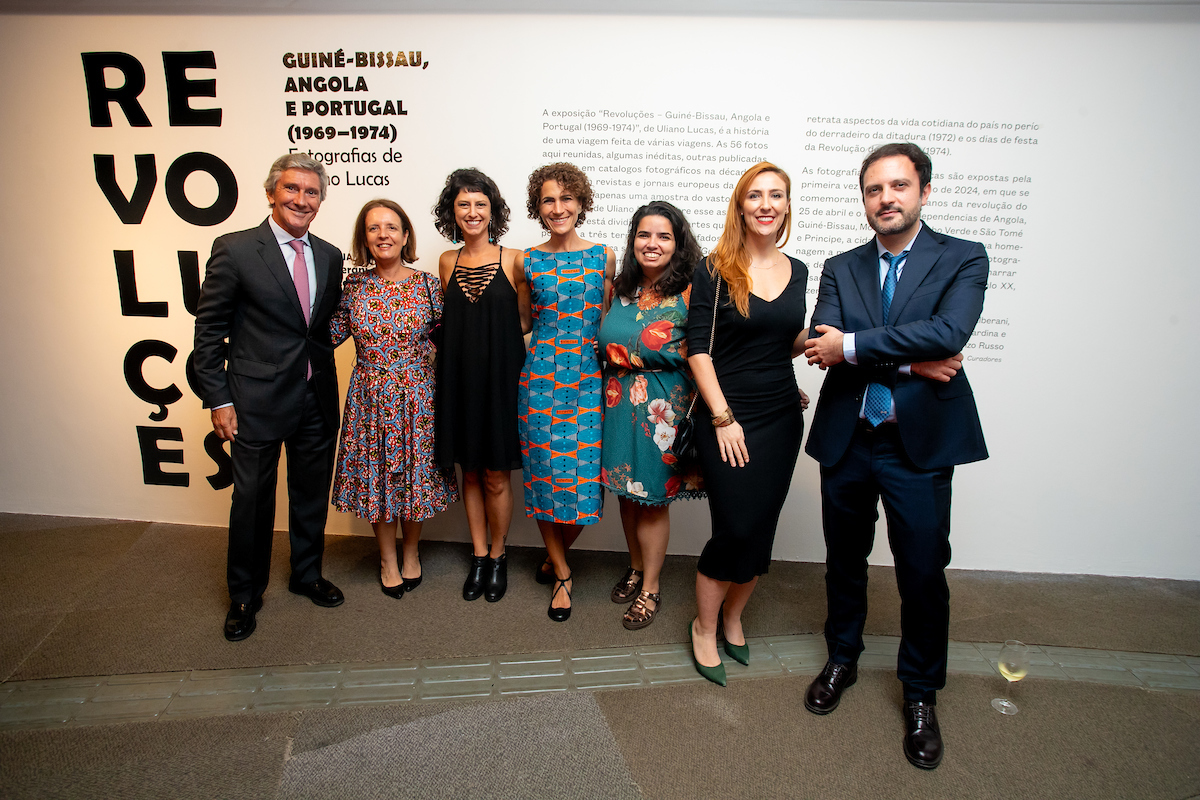 Embaixador de Portugal no Brasil, Luís Faro Ramos, Alexandra Pinho, Talita Vilela, Chiara Gentile, Luiza Coelho, Luísa Fantini e Benedetto Reitano