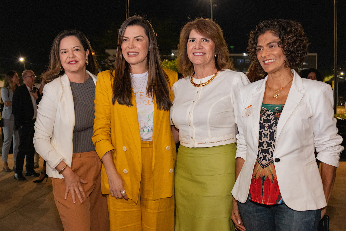Hosana Araujo, secretária de Estado de Justiça e Cidadania do DF, Marcela Passamani, Wania Curado e Cecilia Malcher
