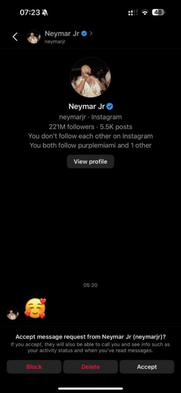 Mensagem de Neymar para a namorada de Bryce Hall, Mikayla Lafuente