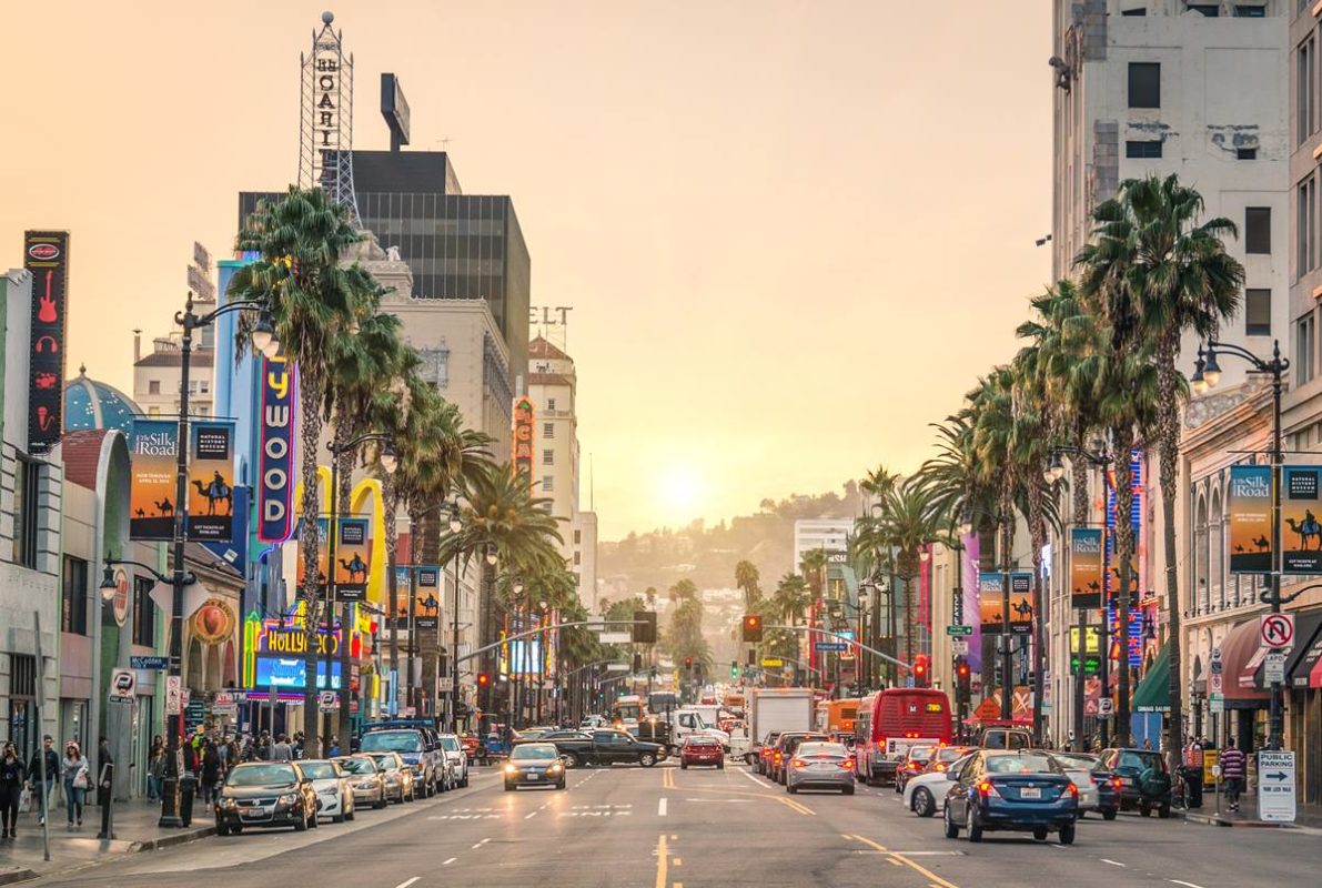 Hollywood Boulevard em Los Angeles