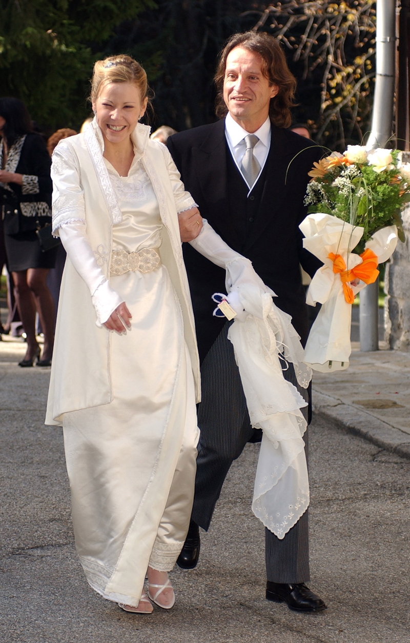 O casamento da princesa Kalina da Bulgária com Kitin Munoz, no Palácio Bistritsa, em 2002