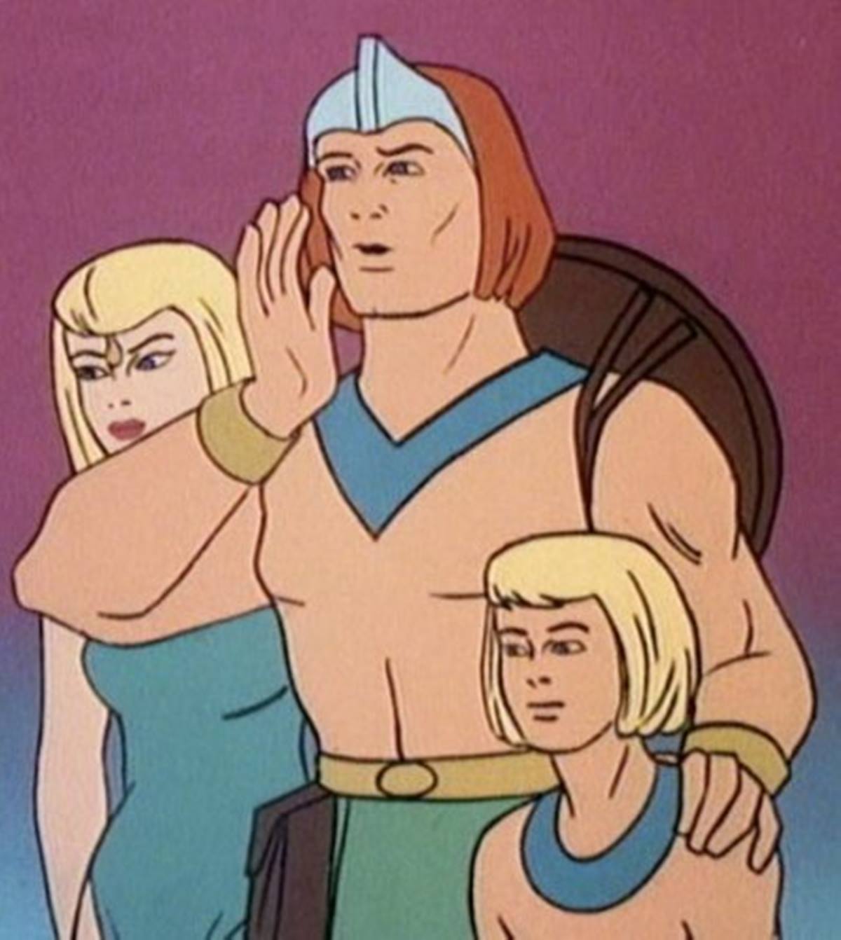 Imagem colorida dos personagens do desenho "Os Herculóides", de 1967 - Metrópoles