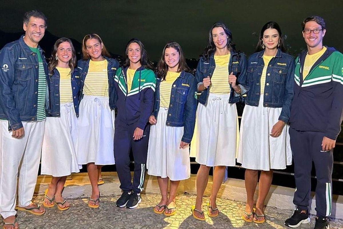 Uniformes da delegação brasileira para a abertura das Olimpíadas de Paris - Metrópoles