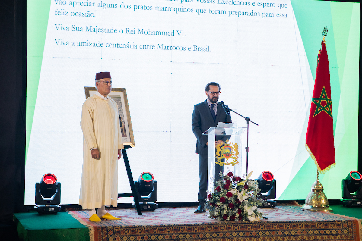 Embaixador do Marrocos, Nabil Adghoghi, e Antônio Augusto Matins Cesar