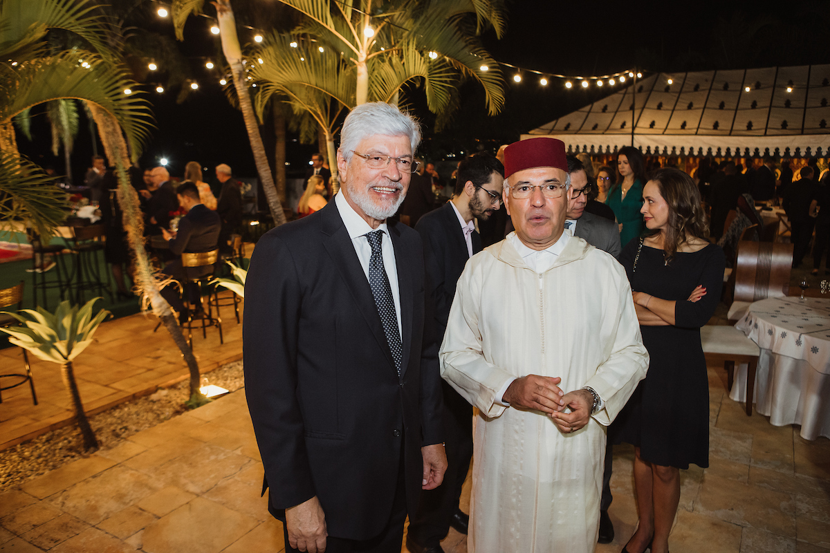 Sérgio Moreira Lima e o embaixador Nabil, Adghoghi