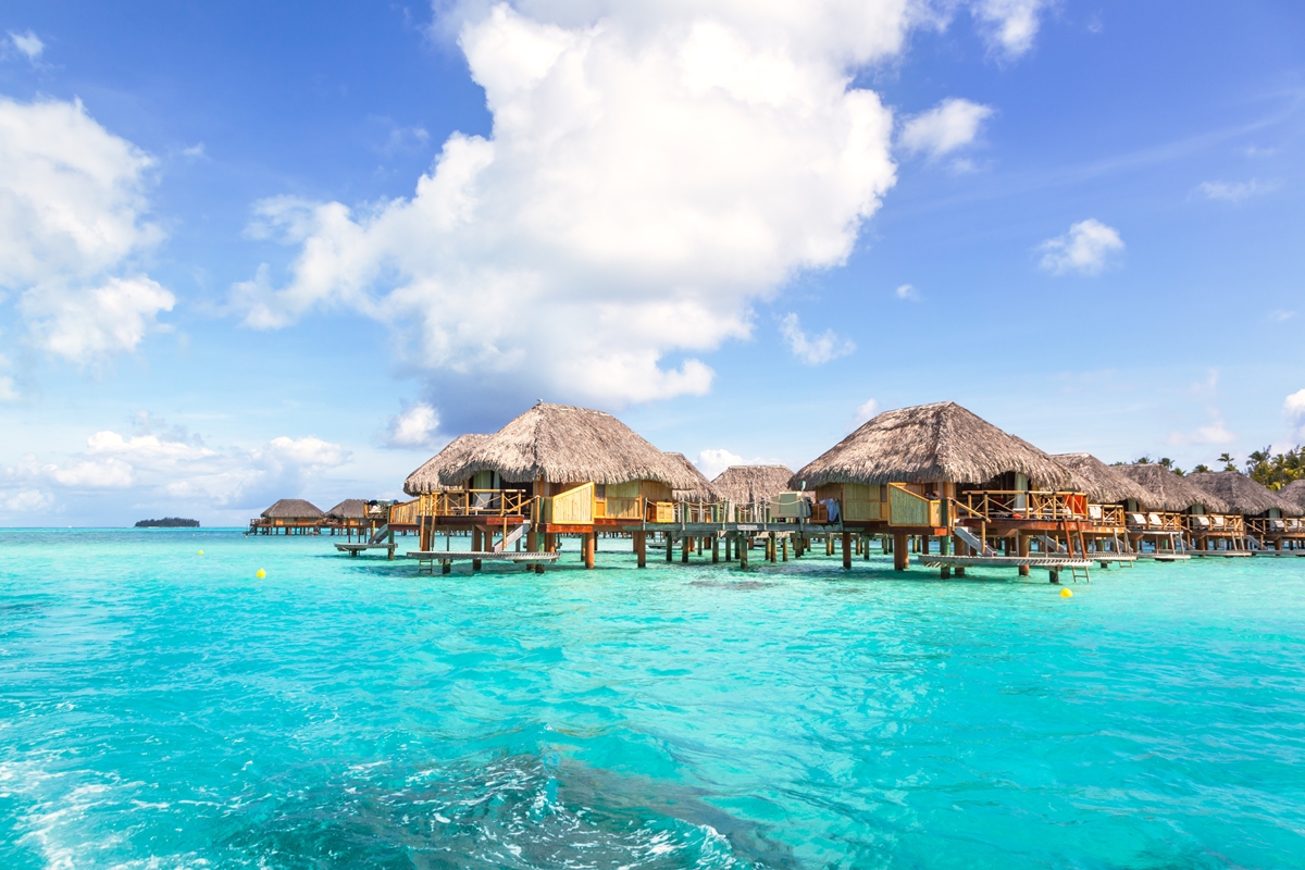 Foto colorida - ilha de Bora Bora