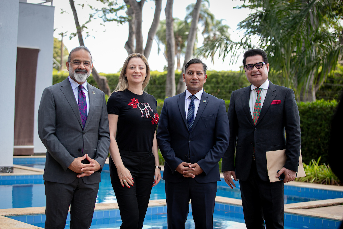 Embaixador do Paquistão, Murad Ashraf Janjua, Caroline Kalil, Irfan Ullah e General Tariq Naeem Athar