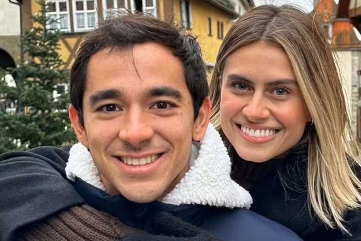 Hugo Calderano e Bruna Takahashi